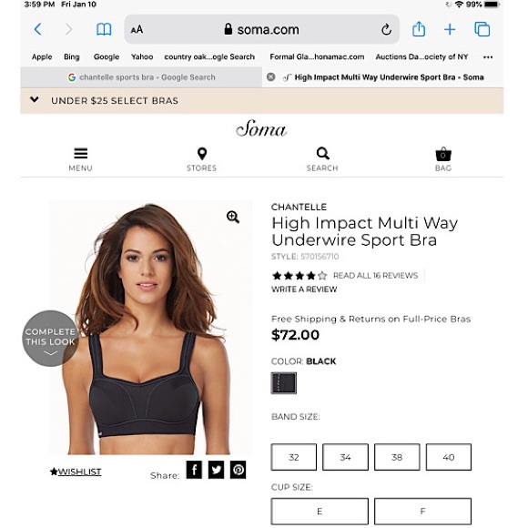 Chantelle High Impact Underwire Sports Bra - Picture 2 of 8